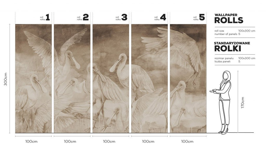 Ajaja Beige – Tapeta w rolkach
