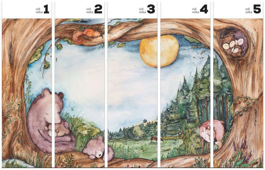 Bears Family – Tapeta w rolkach