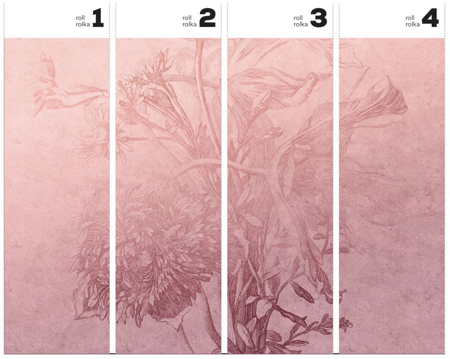 Blossom Ombre Flower – Tapeta w rolkach