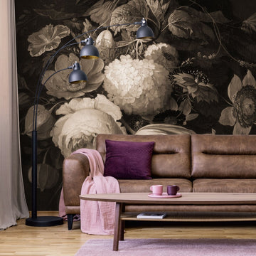 Boudoir Beige – Tapeta w rolkach