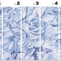 Brassica Blue – Tapeta w rolkach