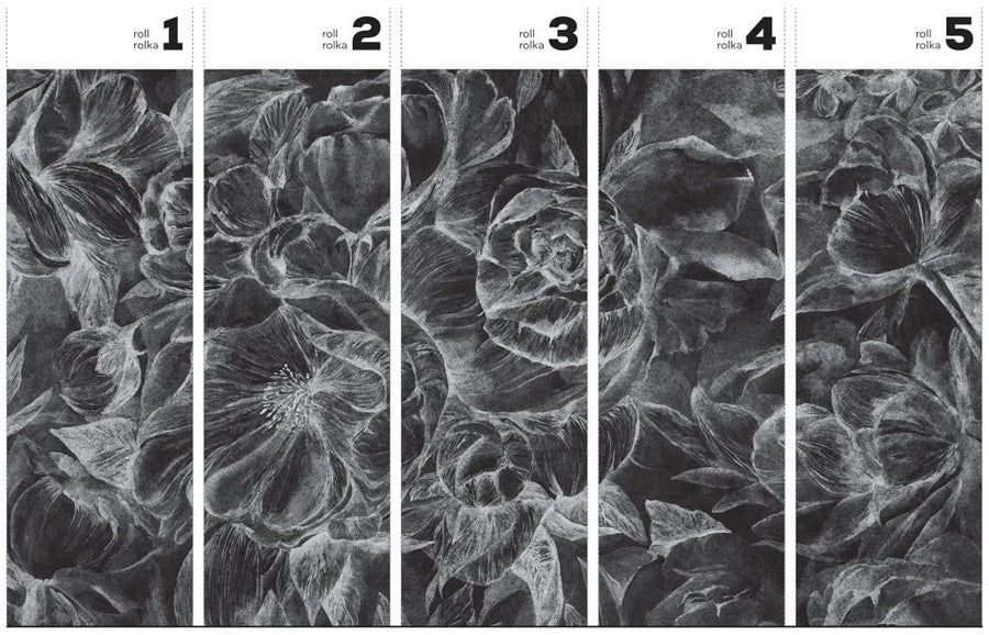 Brassica Dark – Tapeta w rolkach