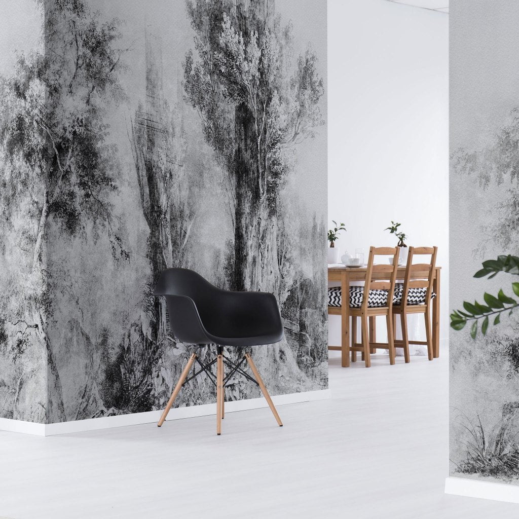 Calm Black and White – Tapeta w rolkach