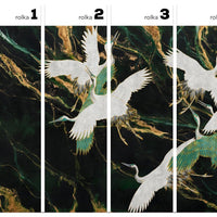 Emerald Tsuru – Tapeta w rolkach