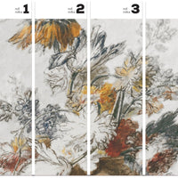 Grey Classic Flower – Tapeta w rolkach