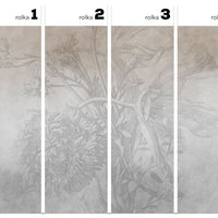 Grey Ombre Flower – Tapeta w rolkach