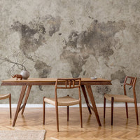 Grunge World Map – Tapeta w rolkach