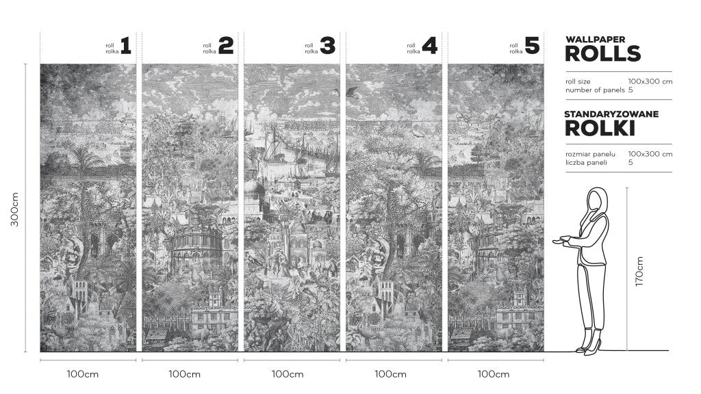 Gulliver Grey – Tapeta w rolkach