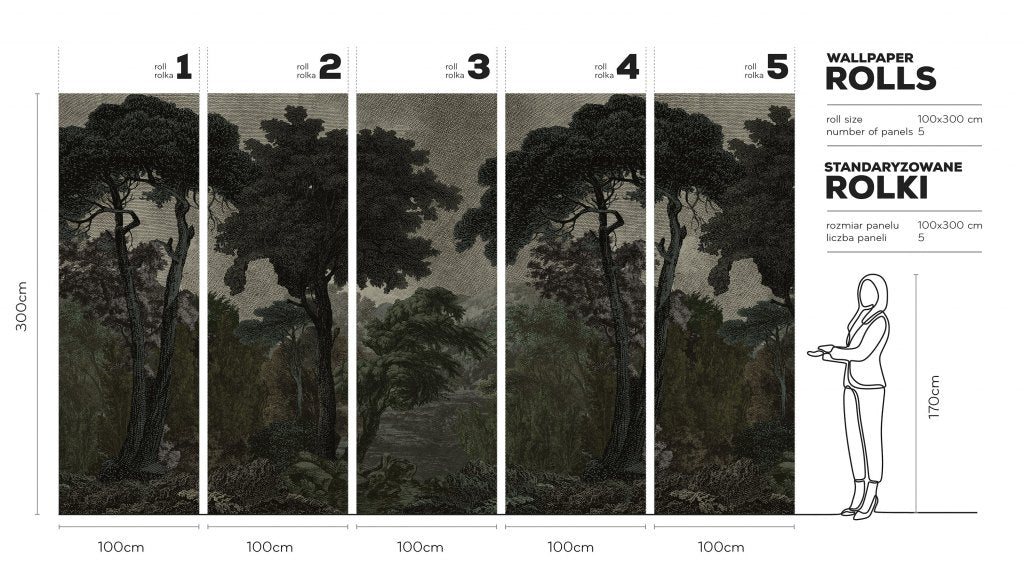 Hood Dark – Tapeta w rolkach