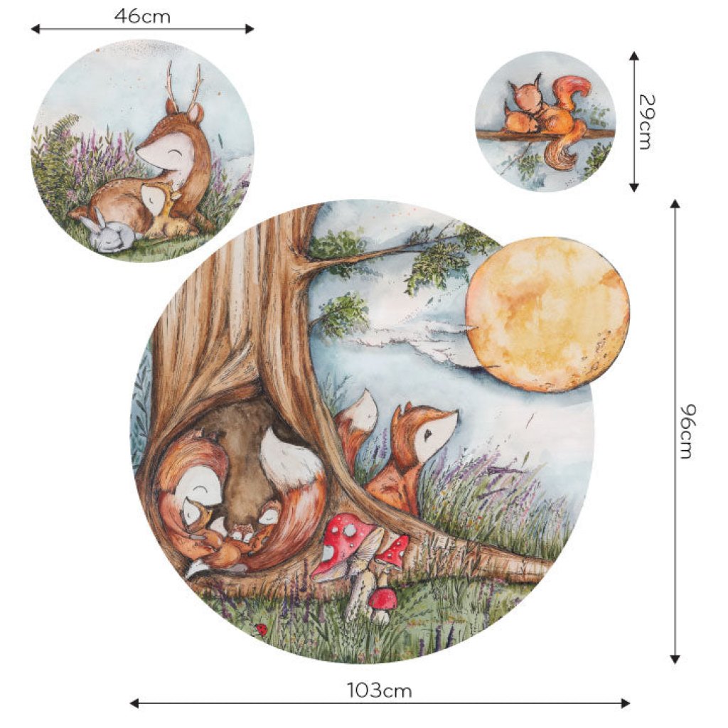 Fox Hollow – Tapeta Koło Standard