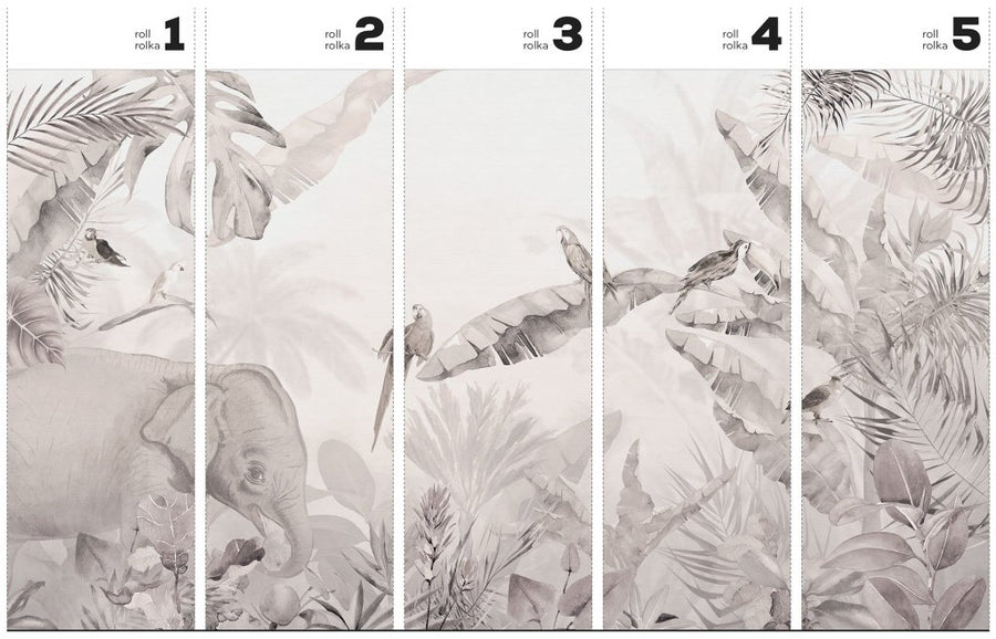 Jungle Beige – Tapeta w rolkach