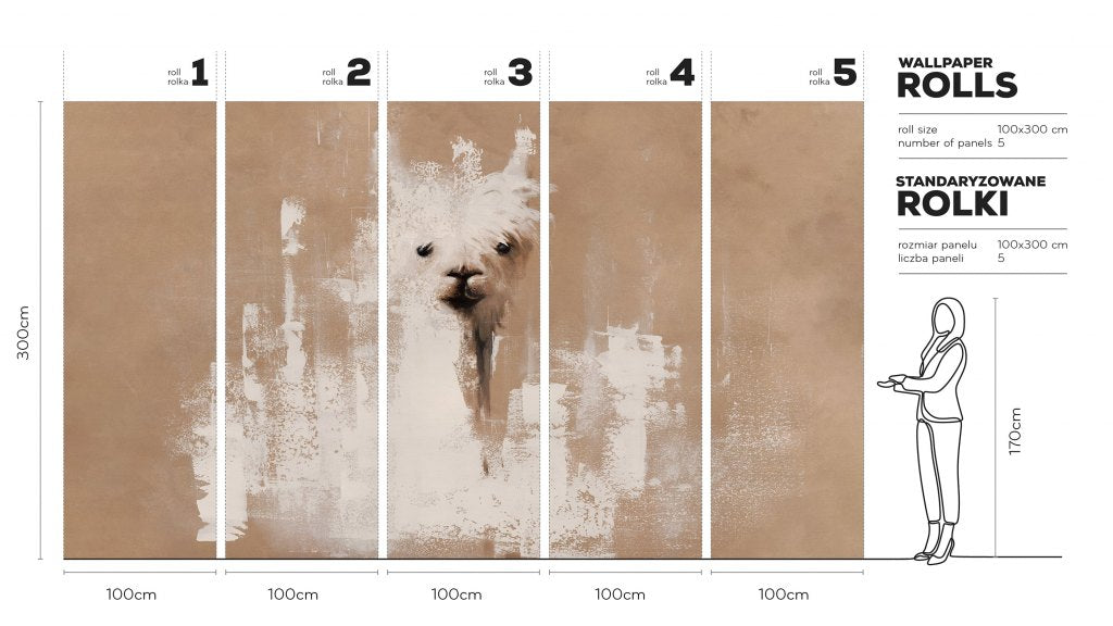 Lama – Tapeta w rolkach