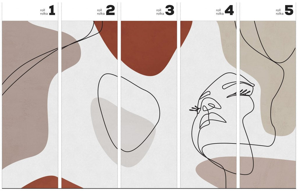 Layla Taupe – Tapeta w rolkach