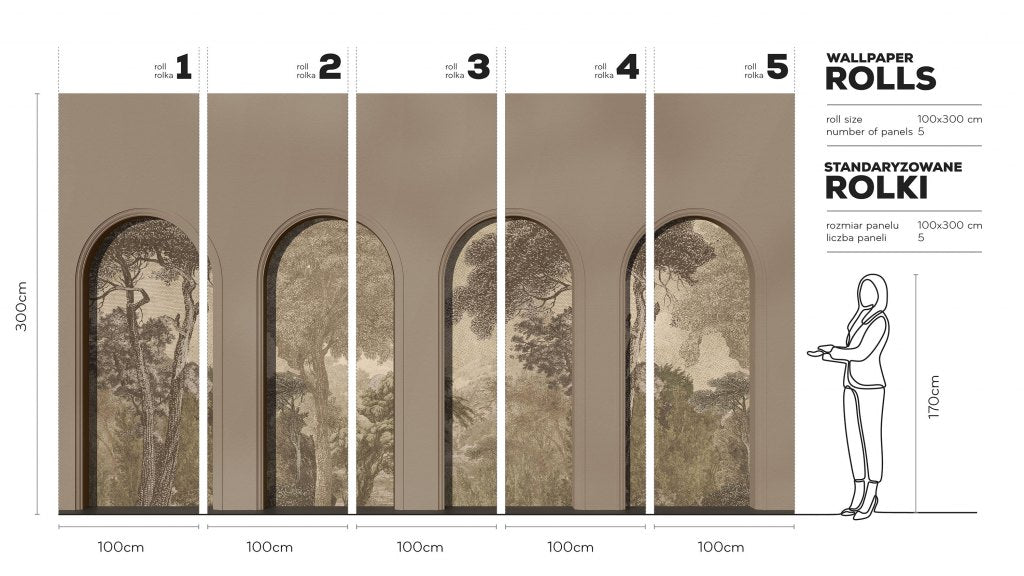 Libra Coffee Hood Beige – Tapeta w rolkach