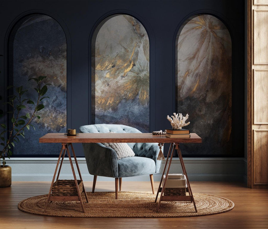 Libra Graphite Harmony Blue – Tapeta w rolkach