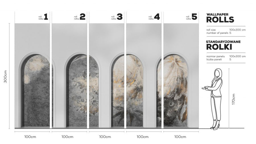 Libra Light Grey Harmony Ash – Tapeta w rolkach