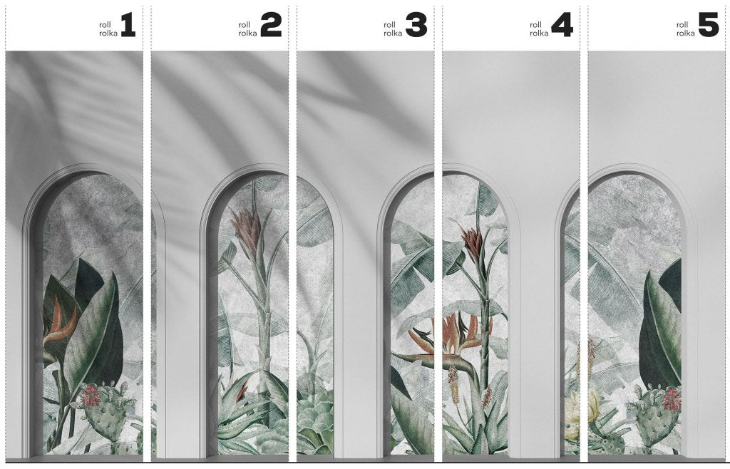 Libra Light Grey Rainforest – Tapeta w rolkach