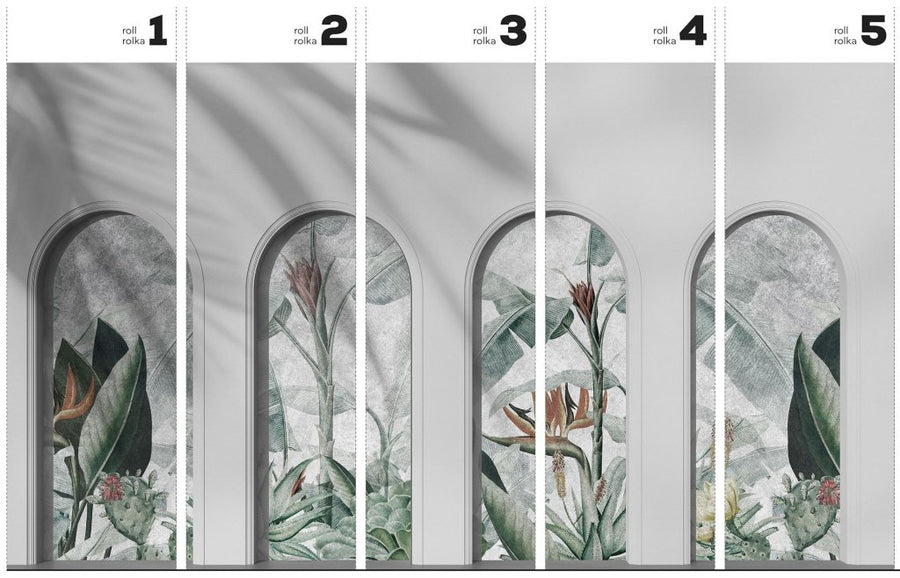 Libra Light Grey Rainforest – Tapeta w rolkach