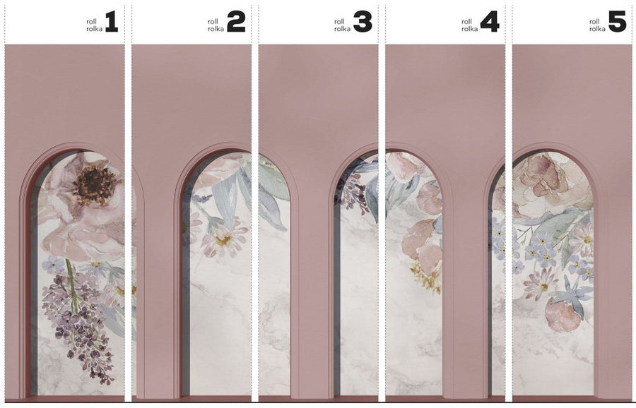 Libra Pink Nettare – Tapeta w rolkach