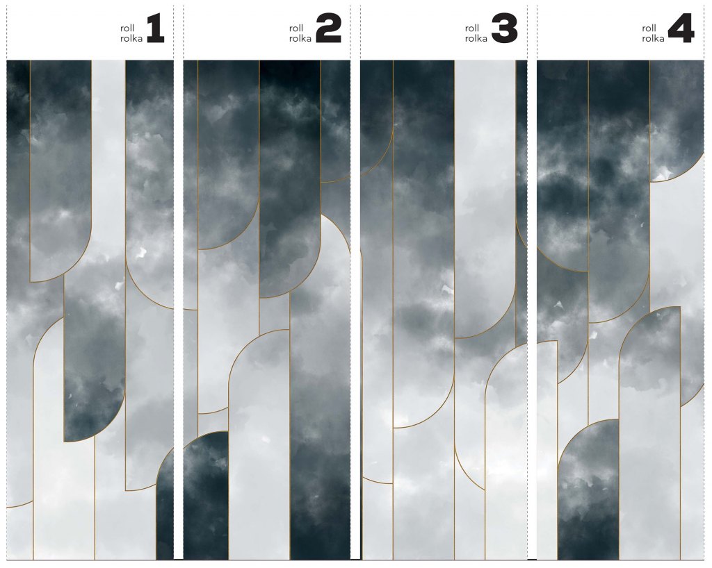 Ombre Crossing – Tapeta w rolkach