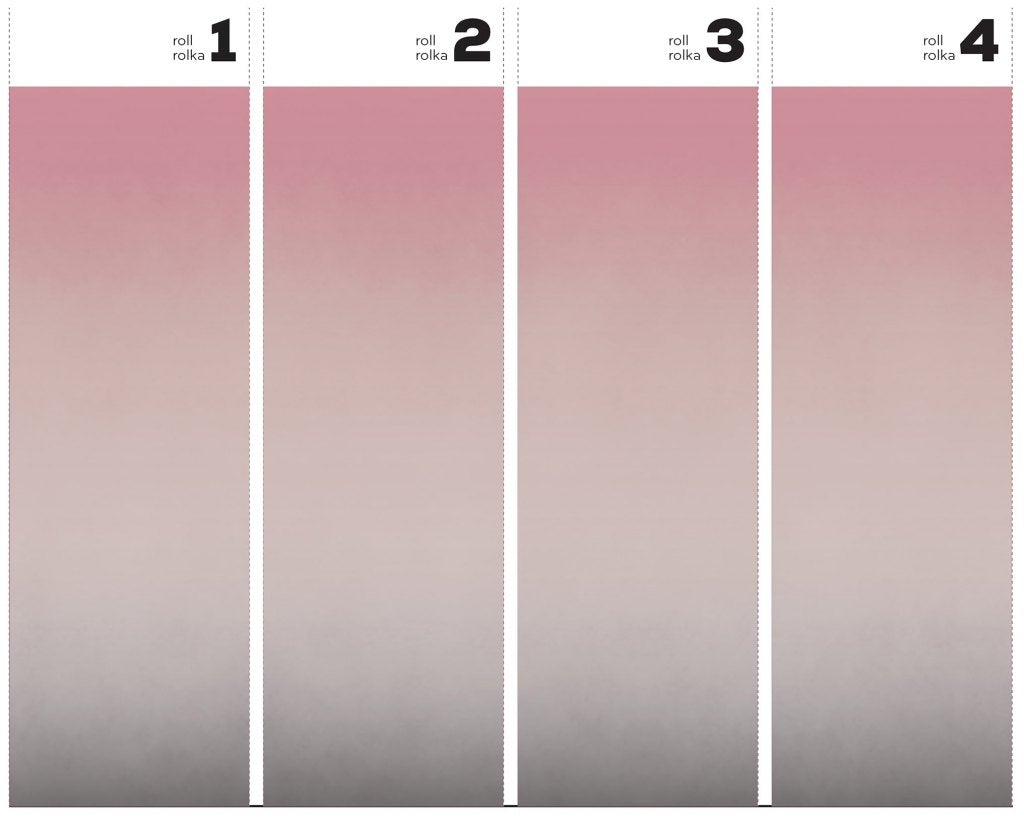 Ombre Pink&Grey – Tapeta w rolkach