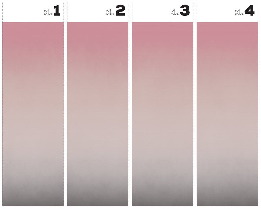 Ombre Pink&Grey – Tapeta w rolkach