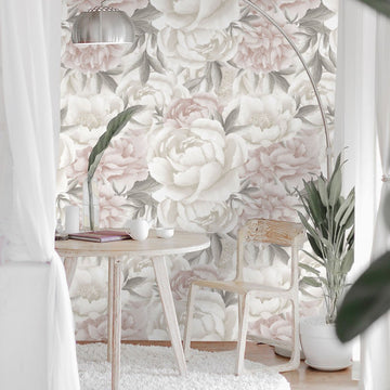 Peony Light – Tapeta w rolkach