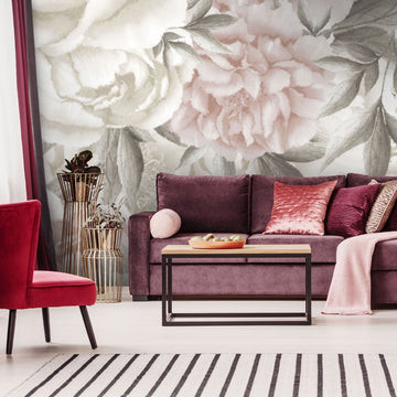 Peony Light Big – Tapeta w rolkach