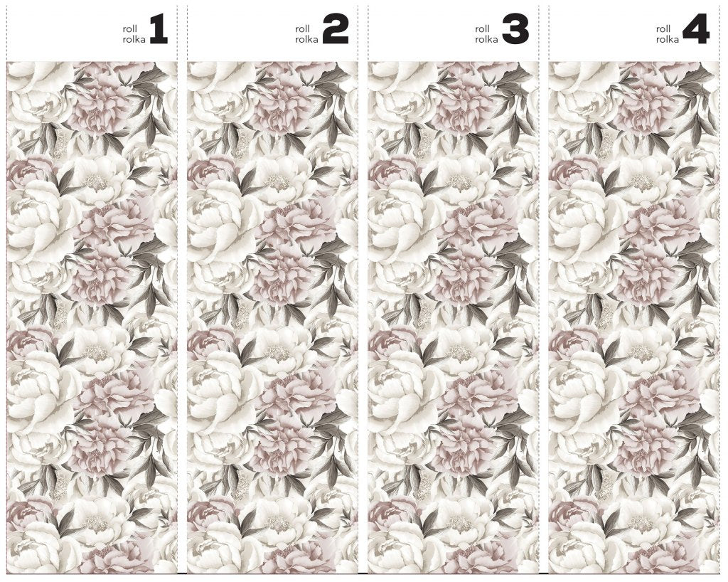 Peony Saturated – Tapeta w rolkach