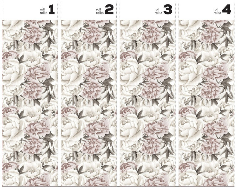 Peony Saturated – Tapeta w rolkach