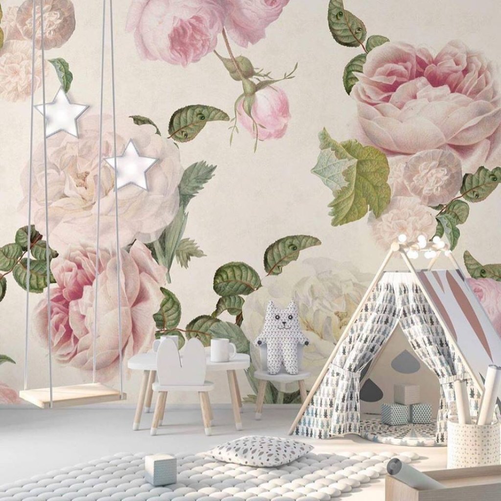 Roses Cream – Tapeta w rolkach