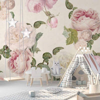 Roses Cream – Tapeta w rolkach