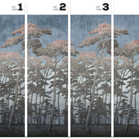 Secret Forest Blue – Tapeta w rolkach