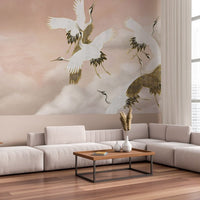 Taupe Tsuru – Tapeta w rolkach