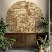 Gulliver Rust – Tapeta Koło Standard