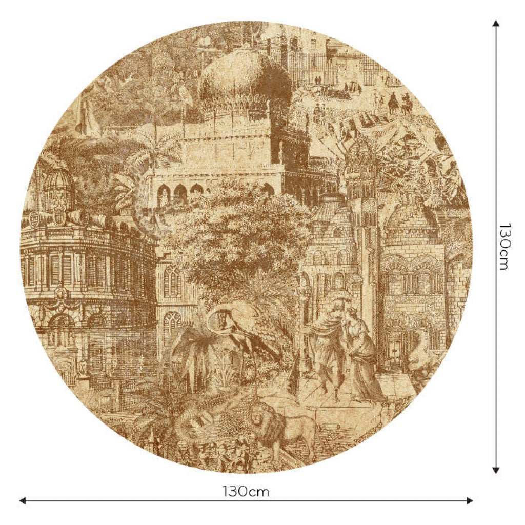 Gulliver Rust – Tapeta Koło Standard