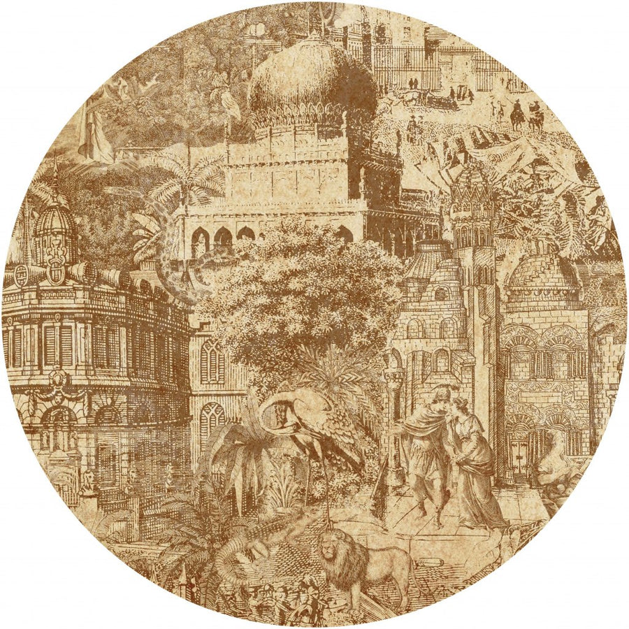 Gulliver Rust – Tapeta Koło Standard