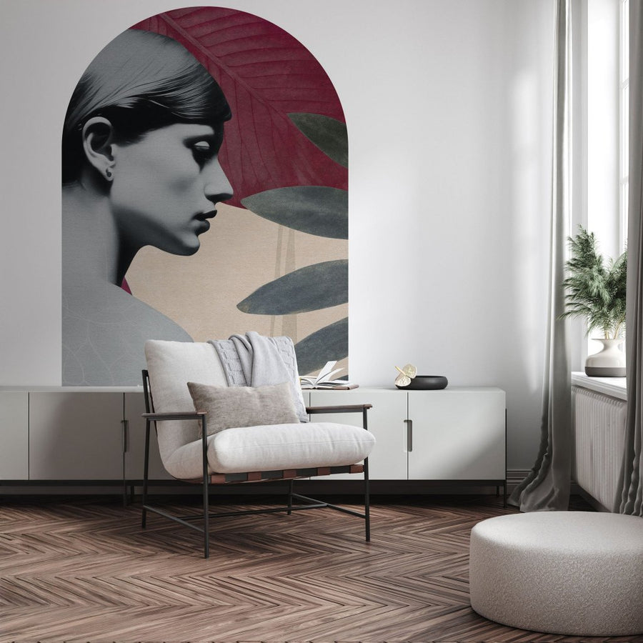 Onna Burgundy – Tapeta Łuk Standard