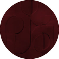 Bene Burgundy – Tapeta Koło Standard