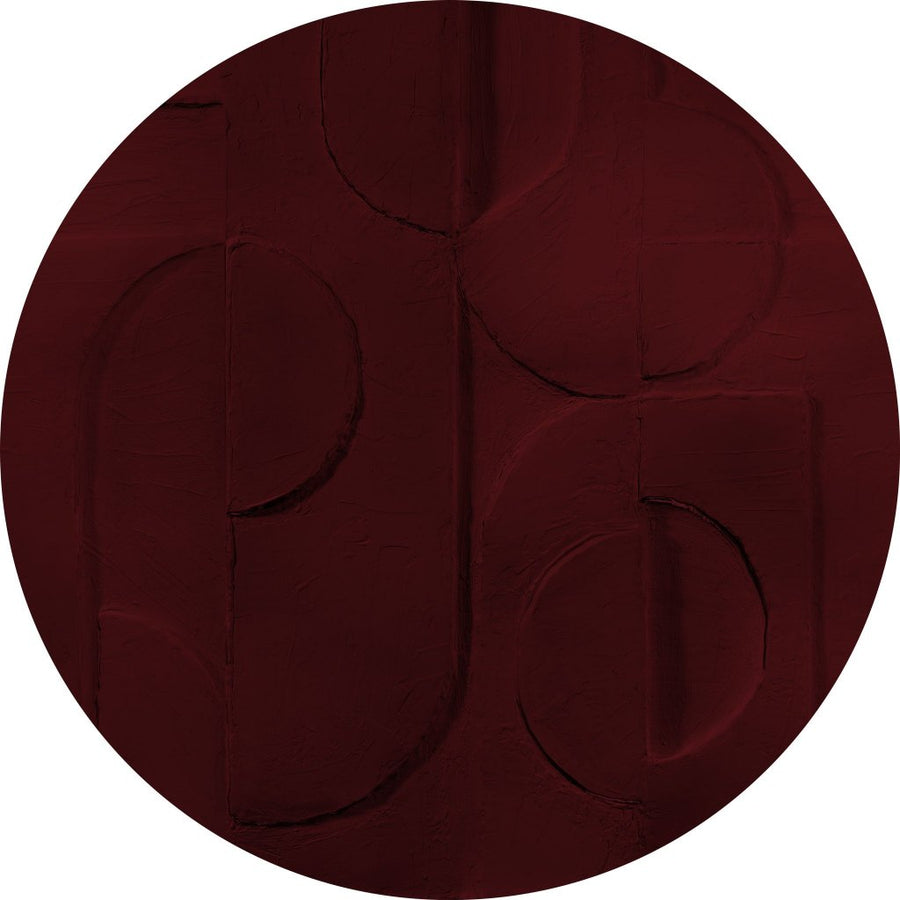 Bene Burgundy – Tapeta Koło Standard