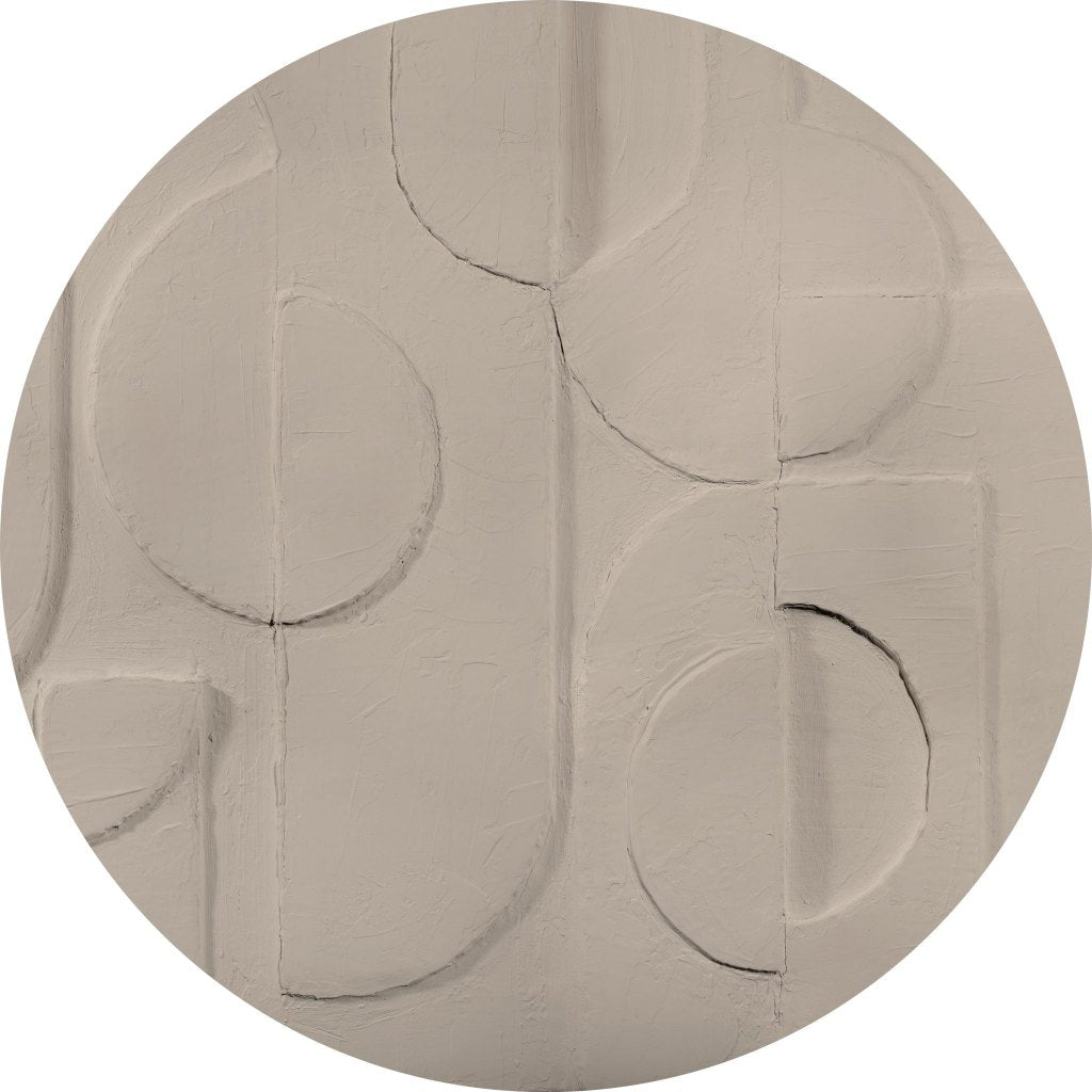 Bene Beige – Tapeta Koło Standard