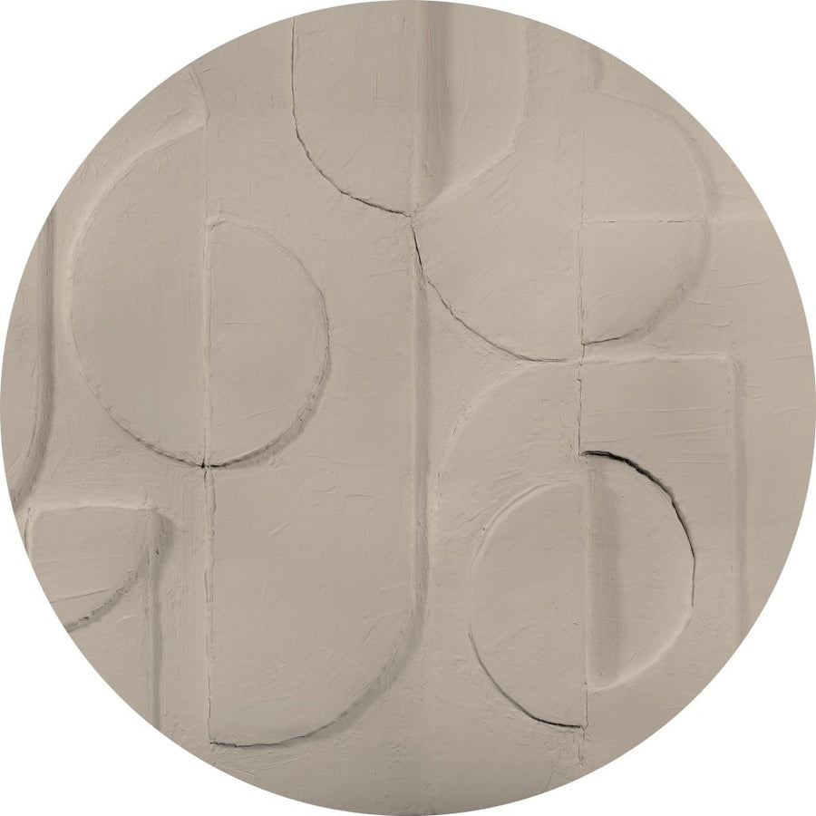 Bene Beige – Tapeta Koło Standard