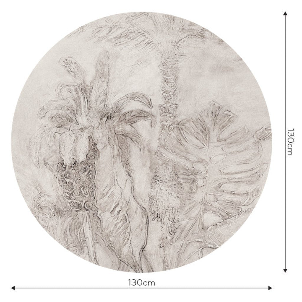 Esotico Beige – Tapeta Koło Standard