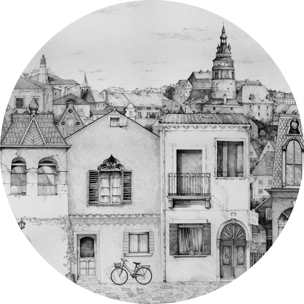 Vichy – Tapeta Koło Standard