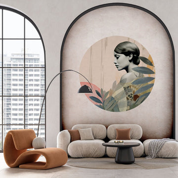 Onna Olive – Tapeta Koło Standard