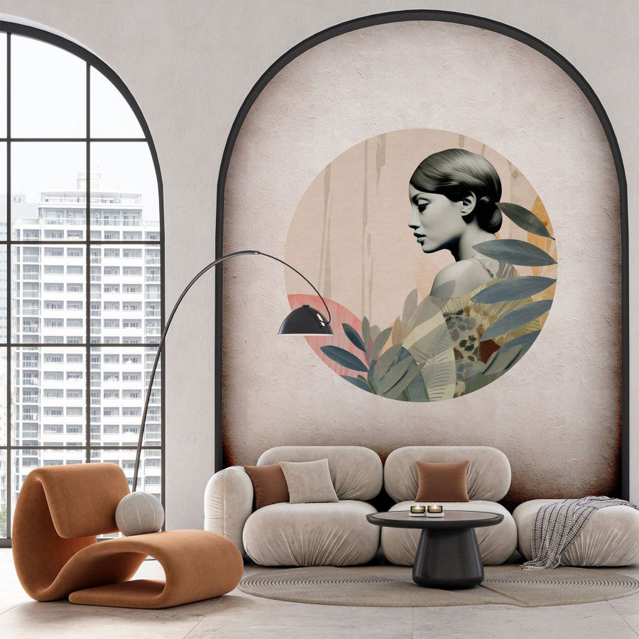 Onna Olive – Tapeta Koło Standard