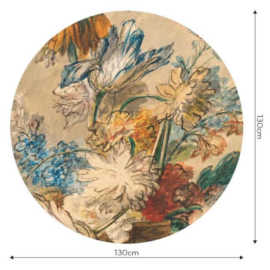 Honey Classic Flower – Tapeta Koło Standard