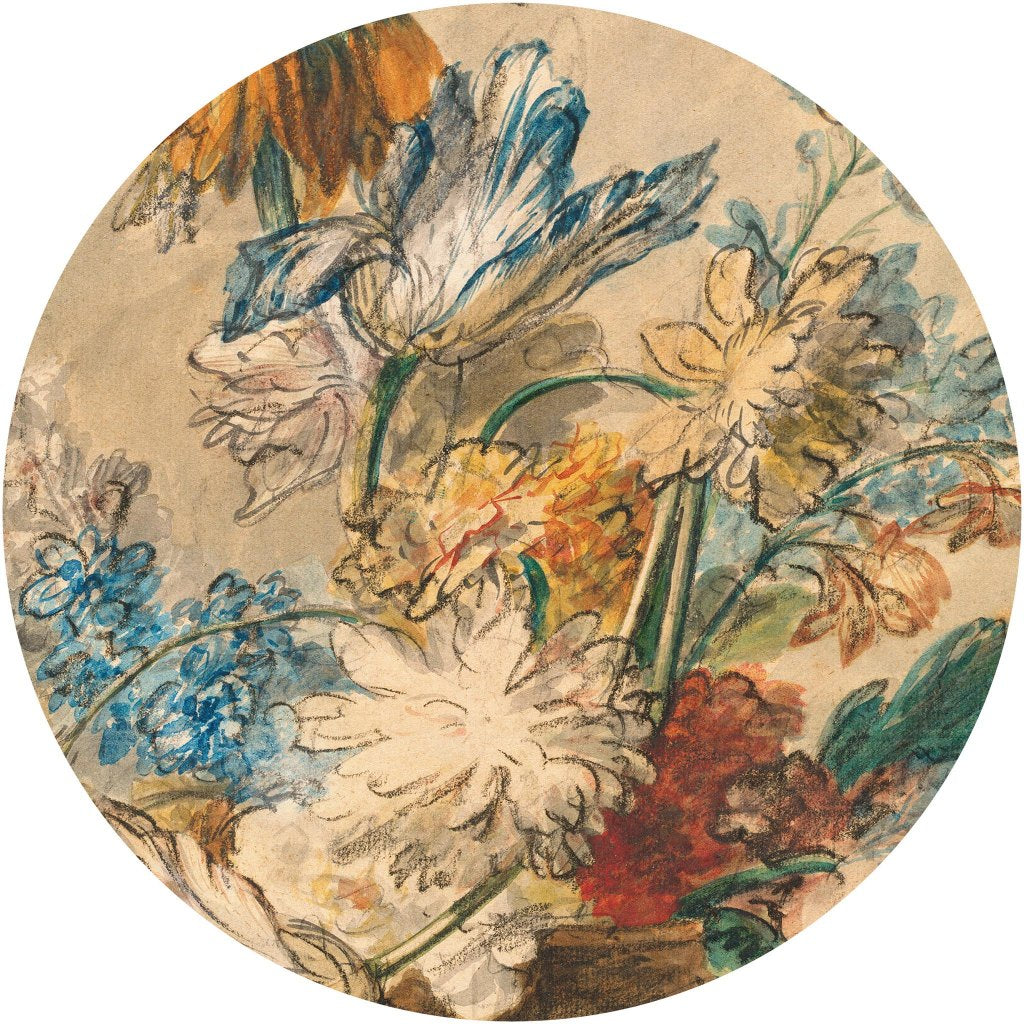 Honey Classic Flower – Tapeta Koło Standard