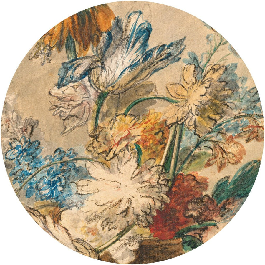 Honey Classic Flower – Tapeta Koło Standard