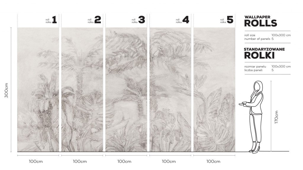 Esotico Beige – Tapeta w rolkach